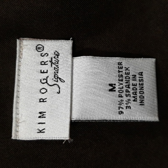 Vintage Kim Roger Signature Brown Button down Vest Size Medium - Picture 4 of 5